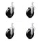 Service Caster 4 Inch Hard Rubber Wheel Swivel 7/8 Inch Square Stem Caster Set SCC-SQ20S414-HRS-78-4 - alternate 3